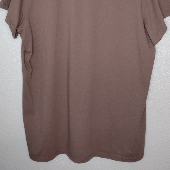 Everlane Men's Brown Organic Cotton Casual V-Neck Short Sleeve Shirt Size XXL - Picture 6 of 12